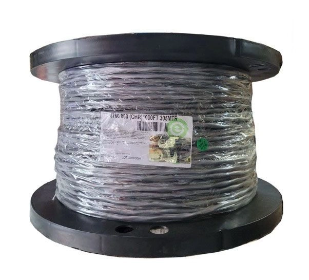 Belden 8760 — 1 Pair 18AWG Shielded Audio & Control Cable, 305m (1000ft) Reel #BELDEN-8760-060