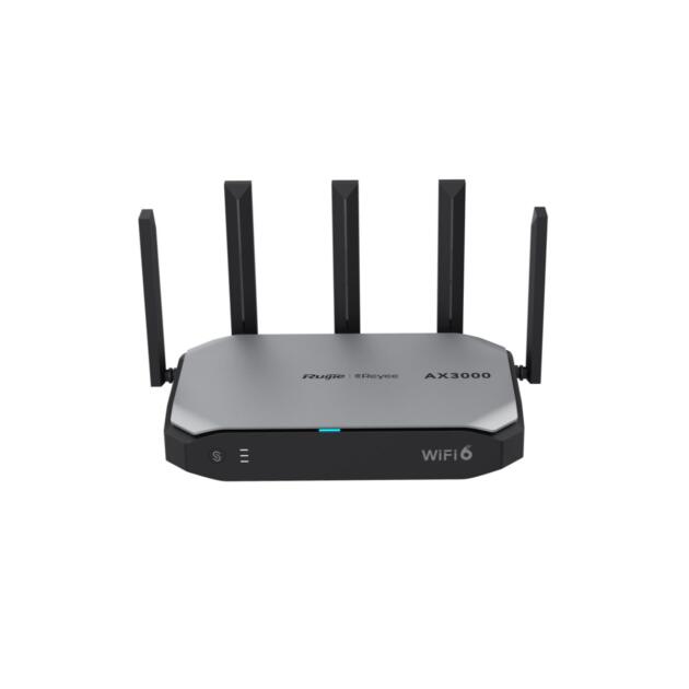 Ruijie Reyee RG-EG105GW-X AX3000 Wi-Fi 6 gateway router shown from front angle