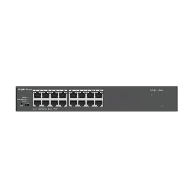 Ruijie Reyee RG-ES116G-L 16-port Gigabit unmanaged switch with steel case