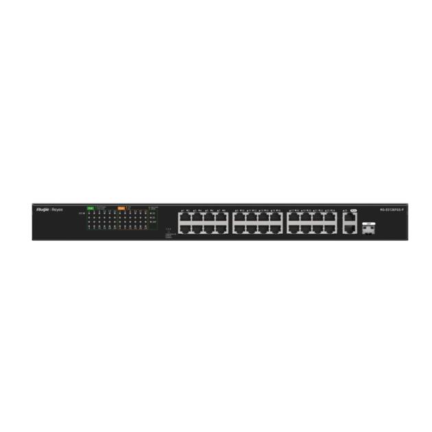 Ruijie Reyee RG-ES126FGS-P 24-port PoE+ switch with gigabit uplink and SFP combo port