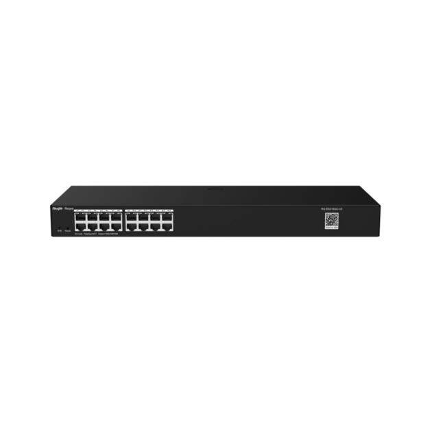 Ruijie Reyee RG-ES216GC-V2 16-Port Gigabit Smart Switch in rack-mountable steel case
