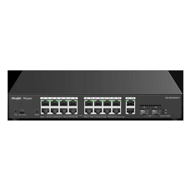 Ruijie Reyee RG-ES220GS-P 20-port Gigabit Smart PoE Switch