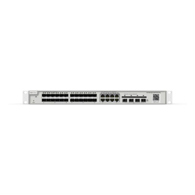 Ruijie Reyee RG-NBS3200-24SFP/8GT4XS 24-port SFP L2 managed switch front view